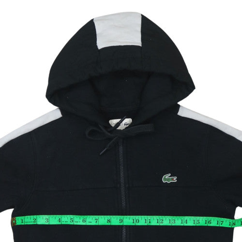 Mens UK Size XS Lacoste Black Full Zip Hoodie