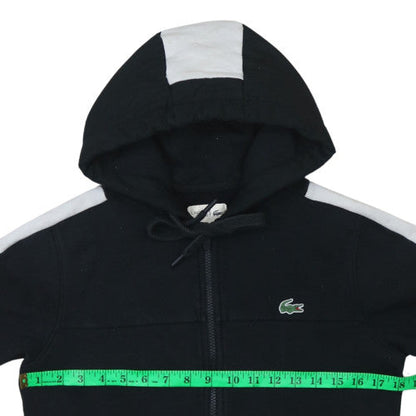Mens UK Size XS Lacoste Black Full Zip Hoodie