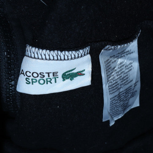 Mens UK Size XS Lacoste Black Full Zip Hoodie