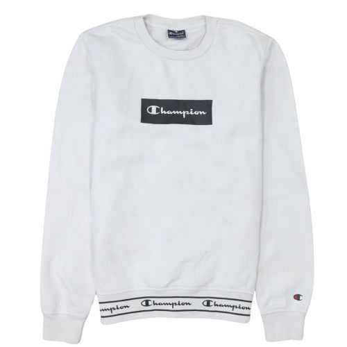 Mens UK Size XS Champion White Pullover Sweatshirt
