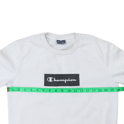 Mens UK Size XS Champion White Pullover Sweatshirt