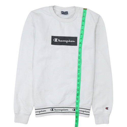 Mens UK Size XS Champion White Pullover Sweatshirt