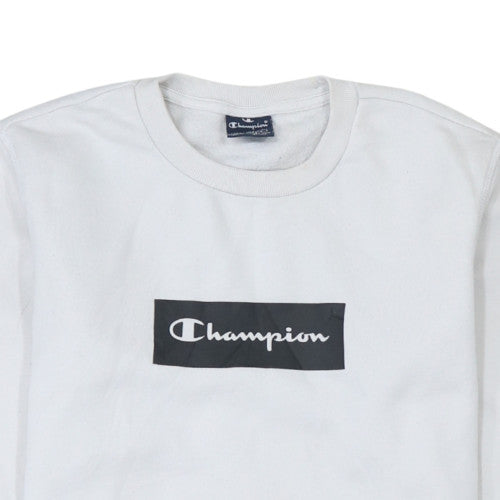 Mens UK Size XS Champion White Pullover Sweatshirt