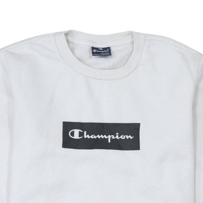 Mens UK Size XS Champion White Pullover Sweatshirt