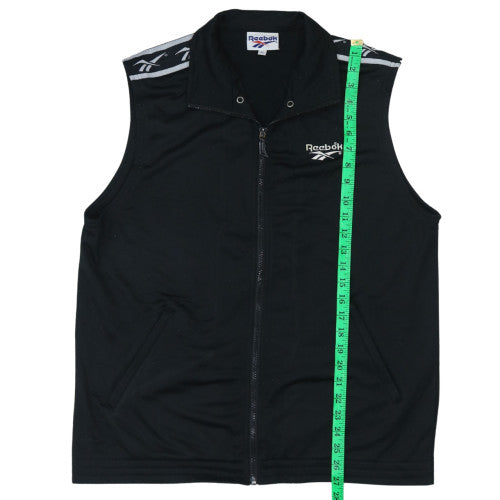 Reebok Men's Black XS Zip Waistcoat Sports Gilet