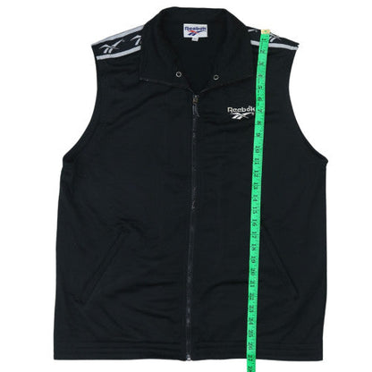 Reebok Men's Black XS Zip Waistcoat Sports Gilet