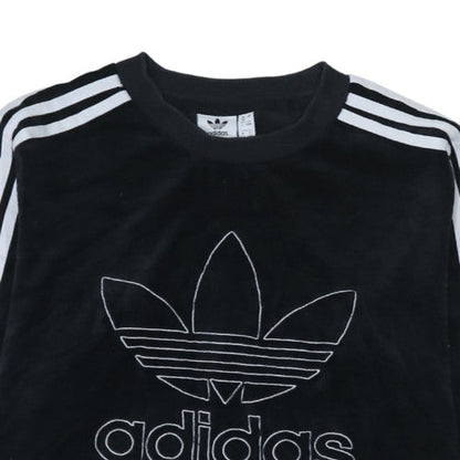 Womens UK Size 20 Adidas Black Pullover Sweatshirt