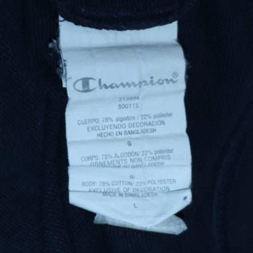Mens UK Size L Champion Blue Pullover Sweatshirt