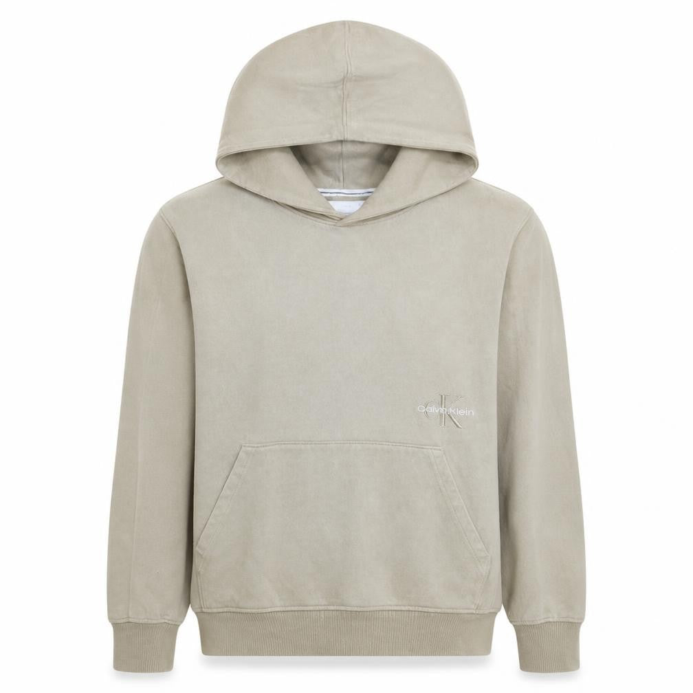 Mens UK Size M Calvin Klein Jeans Beige Pullover Hoodie