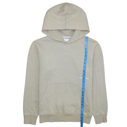 Mens UK Size M Calvin Klein Jeans Beige Pullover Hoodie