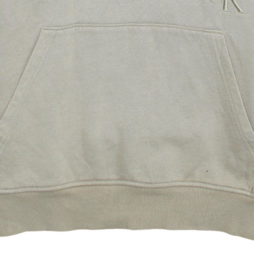 Mens UK Size M Calvin Klein Jeans Beige Pullover Hoodie