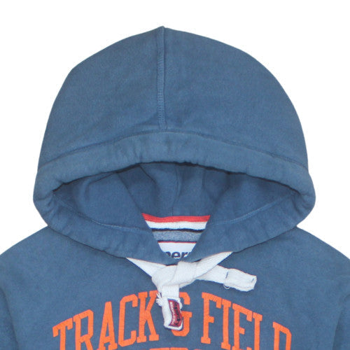 Mens UK Size S Superdry Blue Pullover Hoodie