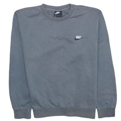 Mens UK Size M Nike Grey Pullover Sweatshirt