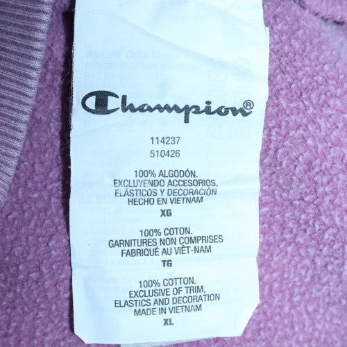 Womens UK Size XL Champion Purple Pullover Hoodie