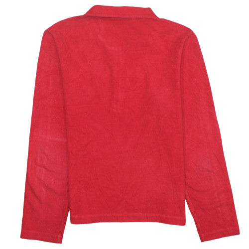 Mens UK Size M Tommy Hilfiger Red Henley Sweatshirt