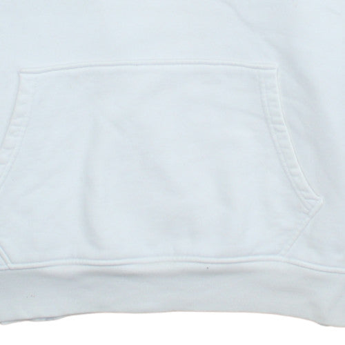 Mens UK Size M Levi's White Pullover Hoodie