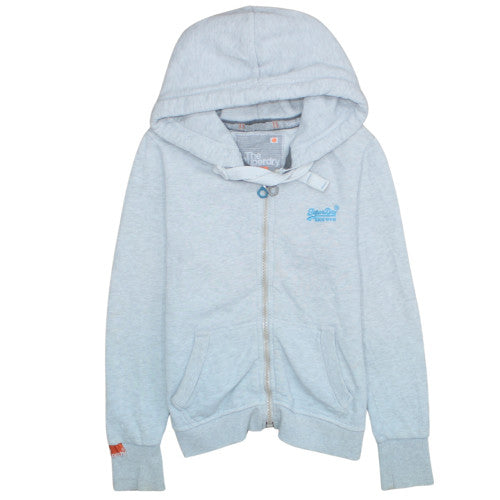 Mens UK Size S Superdry Grey Full Zip Hoodie