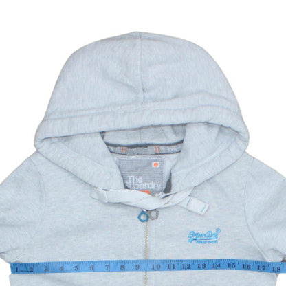 Mens UK Size S Superdry Grey Full Zip Hoodie
