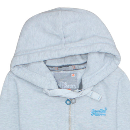 Mens UK Size S Superdry Grey Full Zip Hoodie
