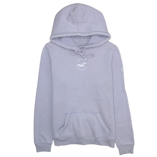 Unisex Adults UK Size L Hollister Purple Pullover Hoodie
