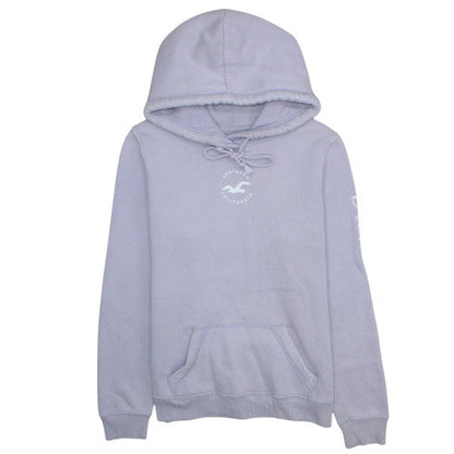 Unisex Adults UK Size L Hollister Purple Pullover Hoodie