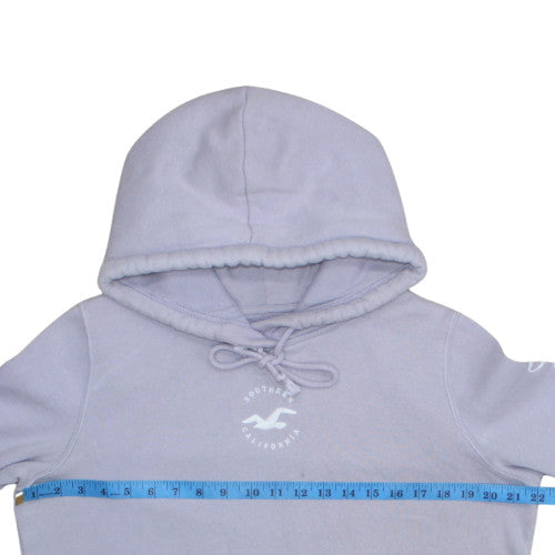 Unisex Adults UK Size L Hollister Purple Pullover Hoodie