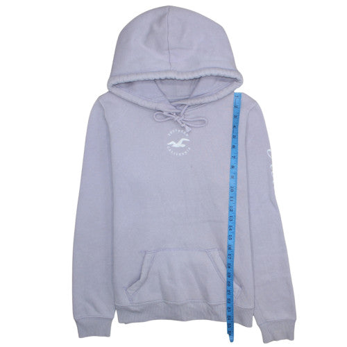 Unisex Adults UK Size L Hollister Purple Pullover Hoodie