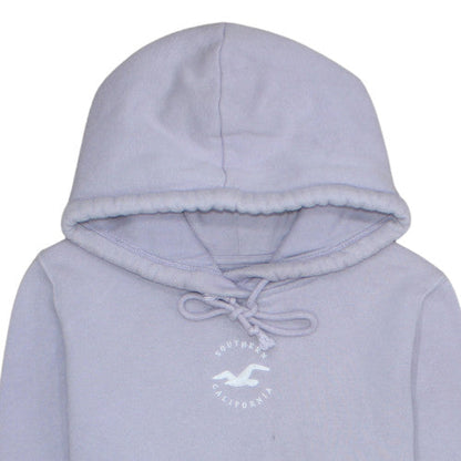 Unisex Adults UK Size L Hollister Purple Pullover Hoodie