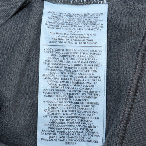 Mens UK Size S Nike Grey Pullover Hoodie