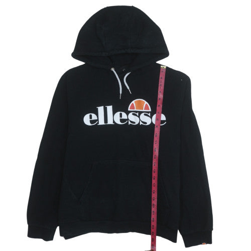Mens UK Size L Ellesse Black Pullover Hoodie