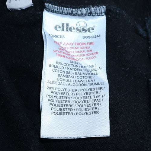 Mens UK Size L Ellesse Black Pullover Hoodie