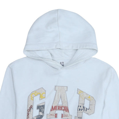 Mens UK Size M GAP White Pullover Hoodie