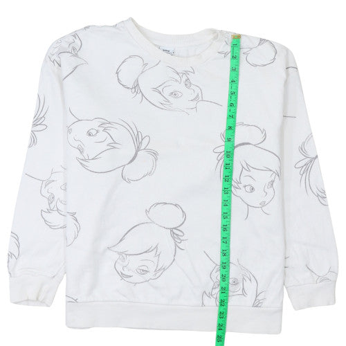 Womens UK Size L Disney White Pullover Sweatshirt