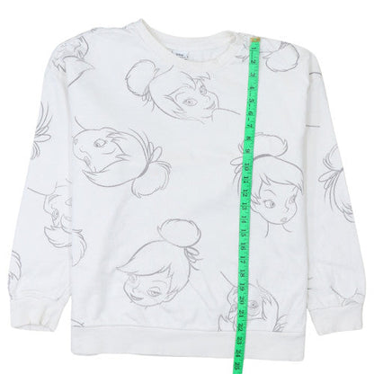 Womens UK Size L Disney White Pullover Sweatshirt