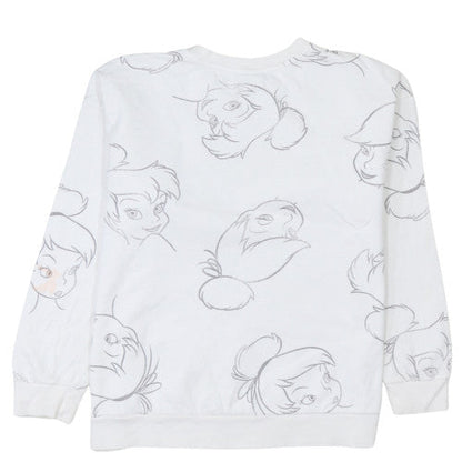 Womens UK Size L Disney White Pullover Sweatshirt