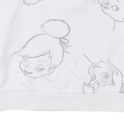 Womens UK Size L Disney White Pullover Sweatshirt