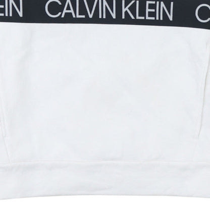 Mens UK Size S Calvin Klein White Pullover Sweatshirt