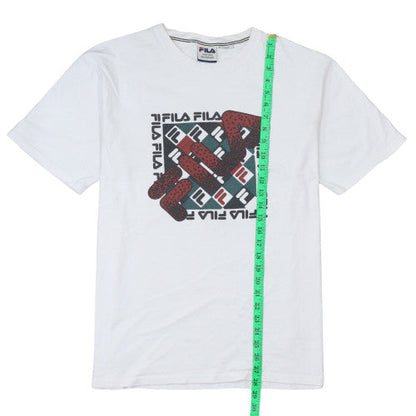 FILA Men’s White Limited Edition Logo T-Shirt Size L