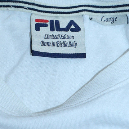 FILA Men’s White Limited Edition Logo T-Shirt Size L