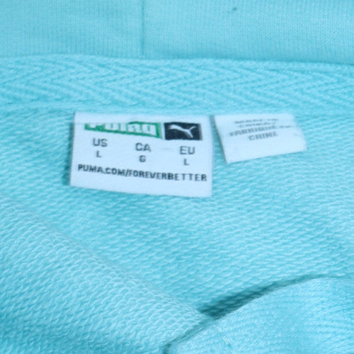 Womens UK Size L Puma Blue Pullover Hoodie