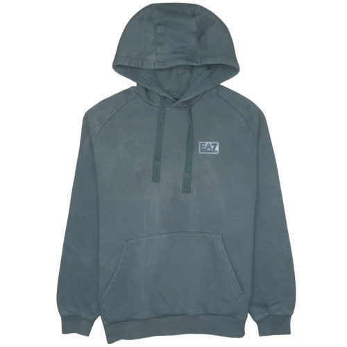 Mens UK Size M Emporio Armani Green Pullover Hoodie