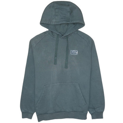 Mens UK Size M Emporio Armani Green Pullover Hoodie