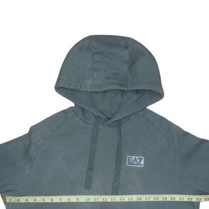Mens UK Size M Emporio Armani Green Pullover Hoodie