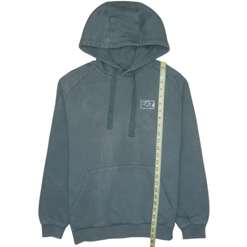 Mens UK Size M Emporio Armani Green Pullover Hoodie