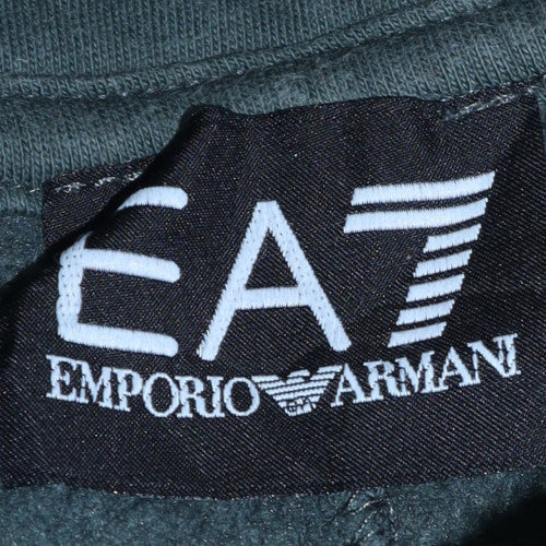 Mens UK Size M Emporio Armani Green Pullover Hoodie