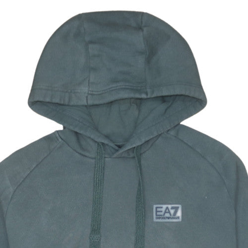 Mens UK Size M Emporio Armani Green Pullover Hoodie