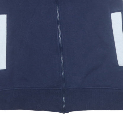 Mens UK Size M Nike Blue Full Zip Sweatshirt