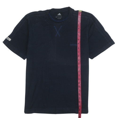 Adidas Men's Navy Blue Crew Neck Short Sleeve T-Shirt Size L