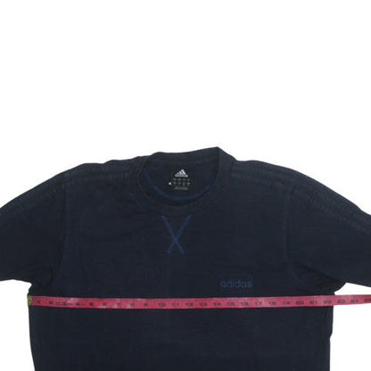 Adidas Men's Navy Blue Crew Neck Short Sleeve T-Shirt Size L