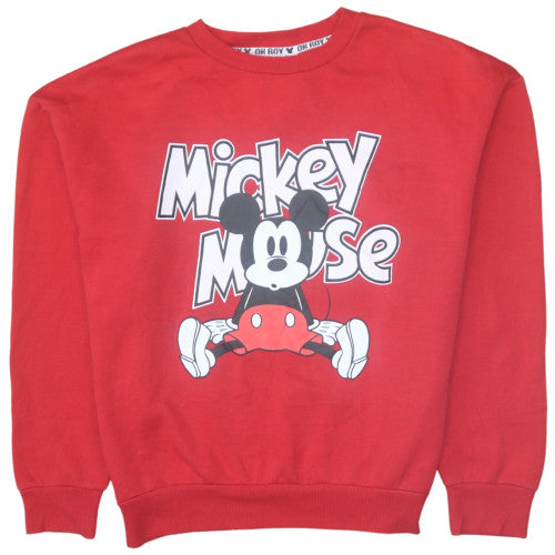 Womens UK Size 12/14 Disney Red Pullover Sweatshirt
